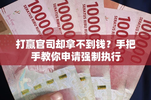 济南打赢官司却拿不到钱？手把手教你申请强制执行