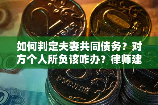 济南如何判定夫妻共同债务？对方个人所负该咋办？律师建议
