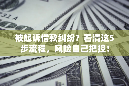 济南被起诉借款纠纷？看清这5步流程，风险自己把控！
